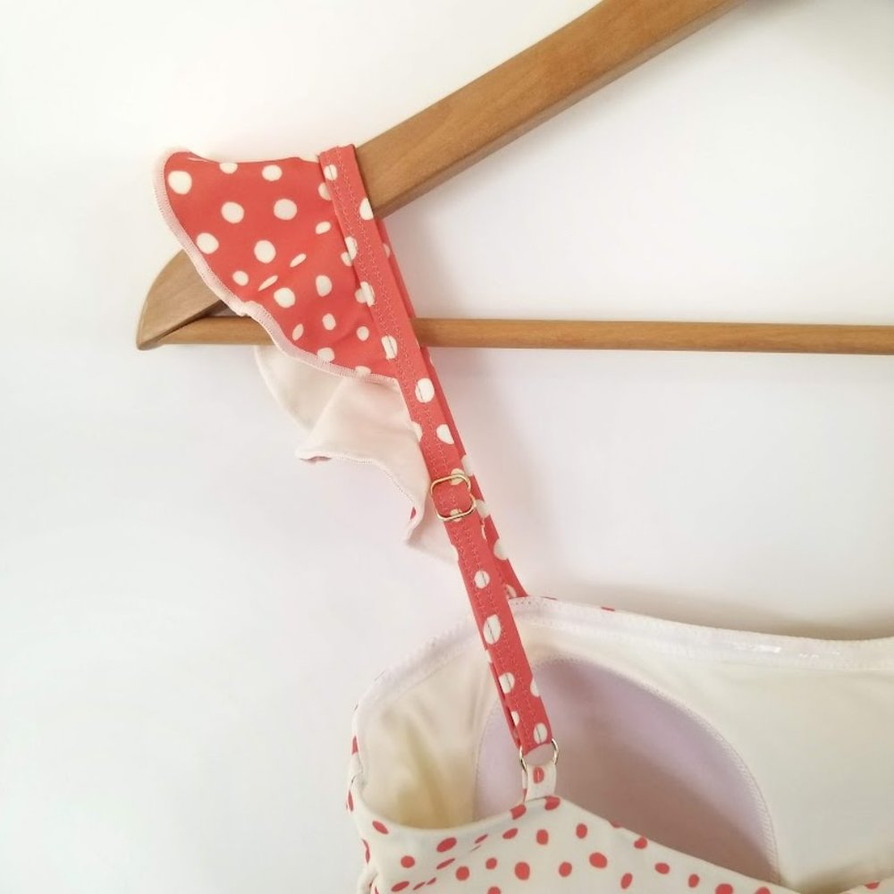 Summersalt Red and White Polka Dot One Piece Swimsuit